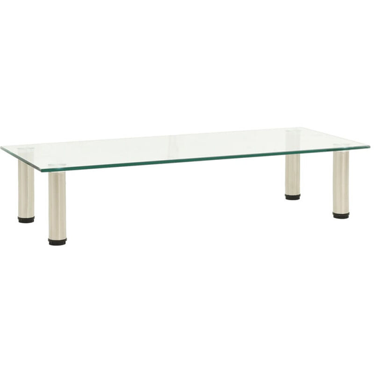 Asupermall - tv Stand Transparent 80x35x17 cm Tempered Glass