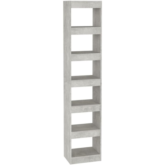 Book Cabinet/Room Divider Concrete Grey 40x30x198 cm Vidaxl Grey