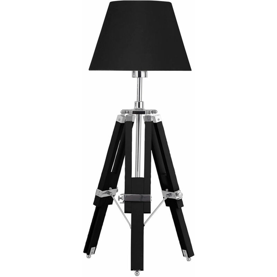 Premier Housewares - Jasper Black Feature Tripod Base Lamp
