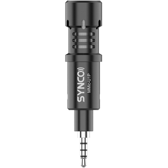Synco MMic-U1P Mini Smartphone Microphone Cardioid Condenser Mic with 3.5mm trrs Plug for Smartphone Tablet Vlogging Live Streaming Video