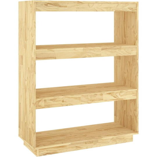 Book Cabinet/Room Divider 80x35x103 cm Solid Pinewood Vidaxl Brown