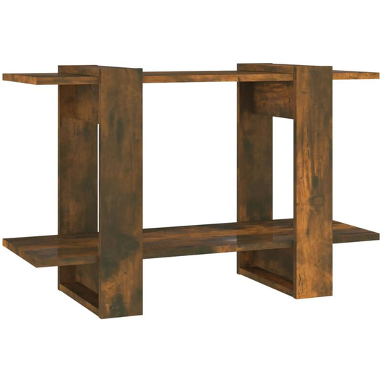 Book Cabinet/Room Divider Smoked Oak 80x30x51 cm Vidaxl Brown