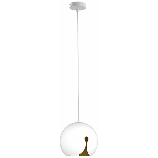 Keter Malaga Dome Pendant Ceiling Light Small White, 20cm, 1x E27
