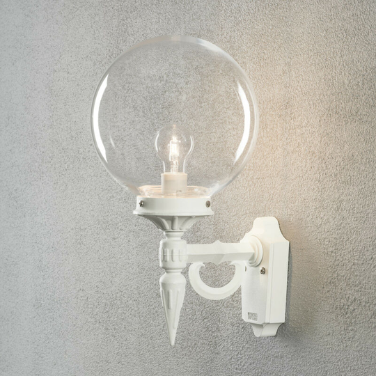 Konstsmide Orion Outdoor Classic Wall Light White, IP23