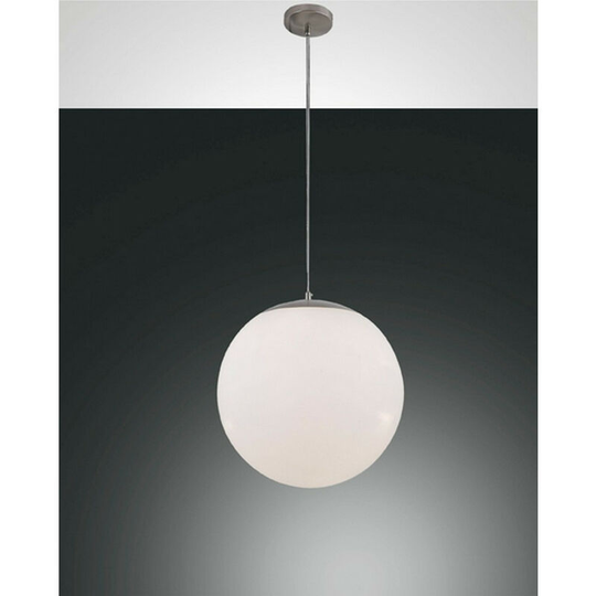 Fabas Luce Bong Globe Pendant Ceiling Lights White Glass, E27