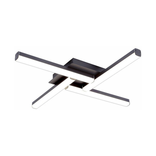 Luminosa 4 Light Ceiling, 4 x 6W LED, 4000K, 2210lm, IP44, Sand Black, 3yrs Warranty