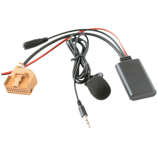 Joorrt - Car Bluetooth 5.0 Aux Cable Microphone AV/AV2 Adapter For Q7 A6 A8