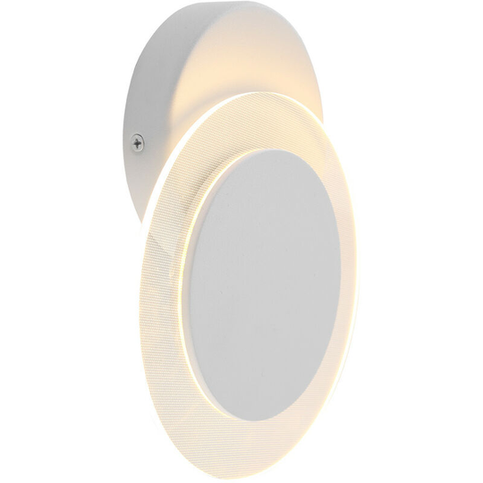 Sienna Lido Integrated led Wall Light White Matt, Transparent Edited