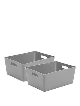 Studio Storage Baskets (Set Of 2) - Grey