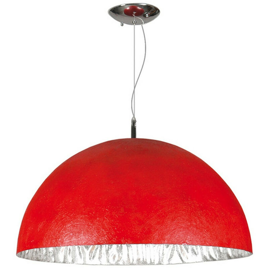 Linea Verdace Moon Face 3 Light Dome Pendant Ceiling Lights Red