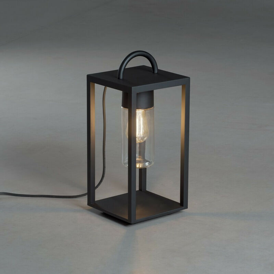 Konstsmide Bologna Outdoor Modern Floor Light E27 230V Black, IP44