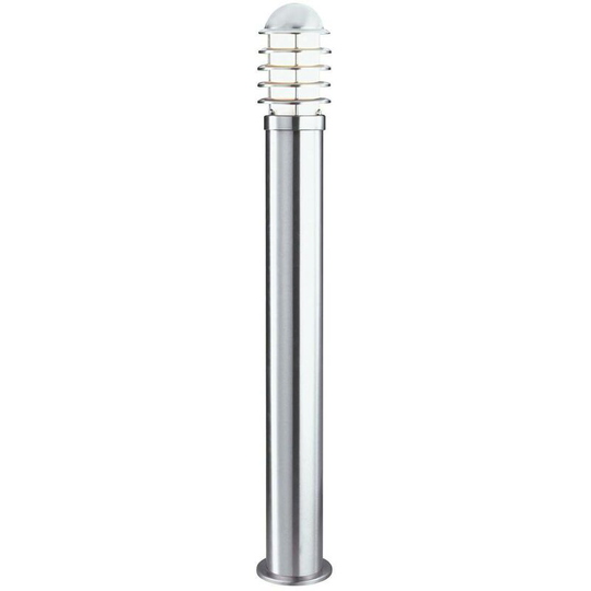 Searchlight Lighting - Searchlight Louvre - 1 Light Outdoor Bollard Light Stainless Steel with Polycarbonate Diffuser IP44, E27