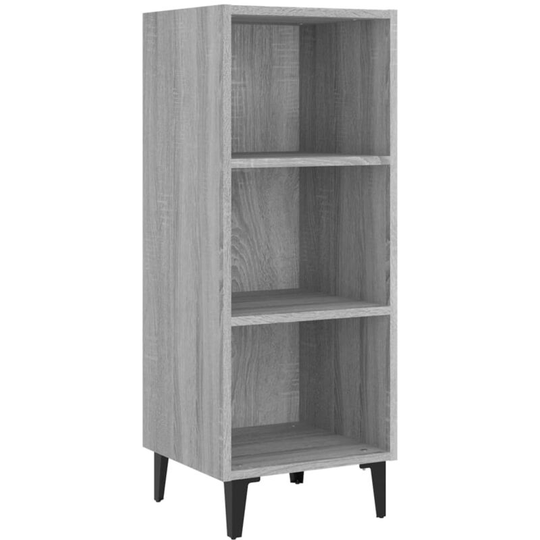 Sideboard Grey Sonoma 34.5x32.5x90 cm Engineered Wood Vidaxl Grey