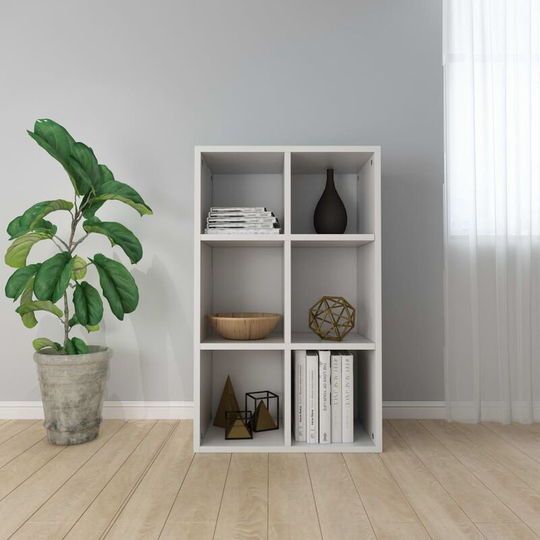 Topdeal - Book Cabinet/Sideboard White 66x30x97.8 cm Chipboard VDFF31371_UK