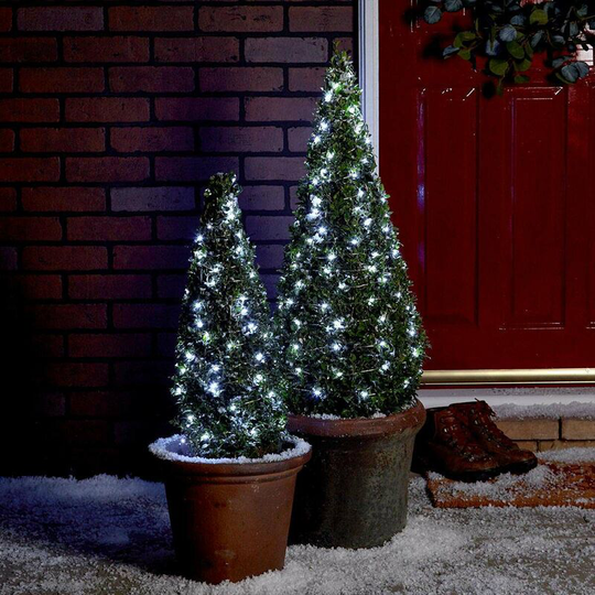 20m Battery Operated Firefly Wire led Fairy Lights | Outdoor Garden Twinkle Indoor Home - White