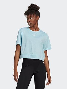 Adidas Aeroready Studio Loose Crop T-Shirt