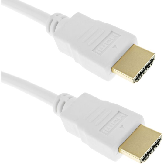 BeMatik - HDMI 1.4 cable white 50cm