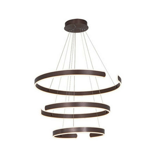 Larissa Lighting - Larissa Ilio Ceiling Pendant Light 3 Light (30/40/50 w ) 3000K Aluminium Rushed Coffe