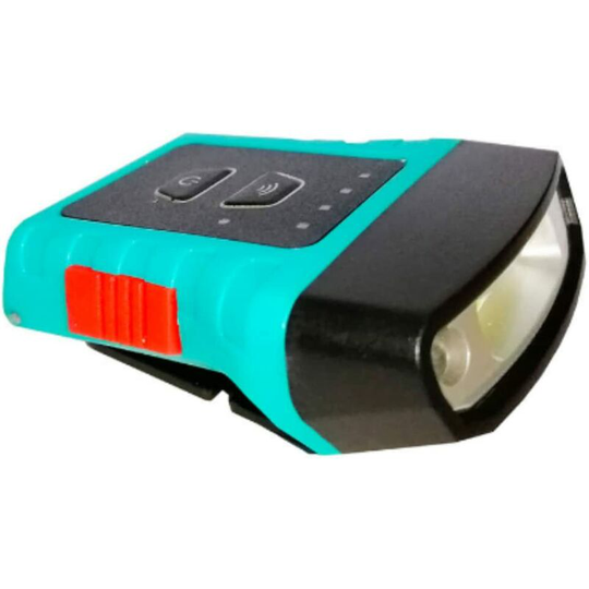 Aougo - Motion Sensor Hood Hat Light adjust angles usb Rechargeable + head Strap included 100 Lumens Bright Red collar waist Clip on Charging Light