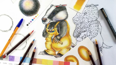 Colored Pencil Character Drawing Secrets with Cindy Wider