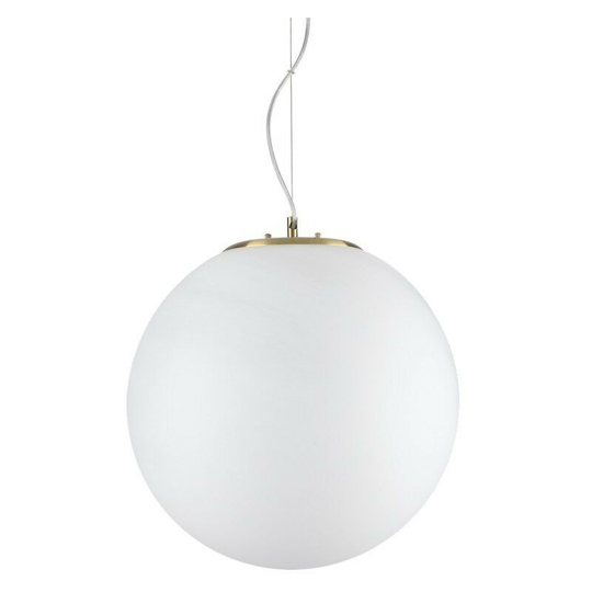 Ideal Lux grape - Indoor Globe Ceiling Pendant Lamp 1 Light White, E27