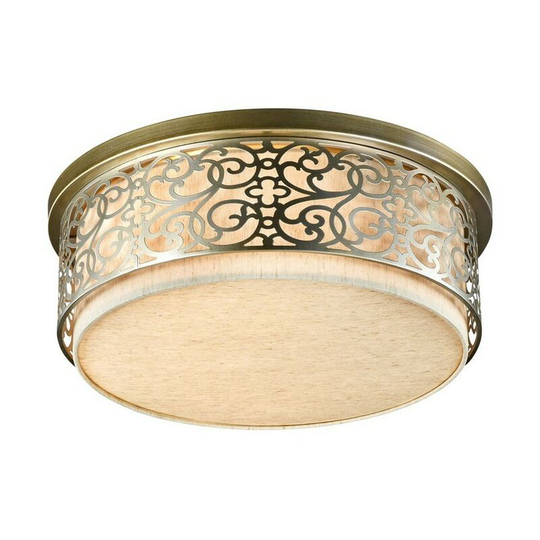 Venera Semi Flush Cylindrical Ceiling Lamp Brass, 5 Light, E27