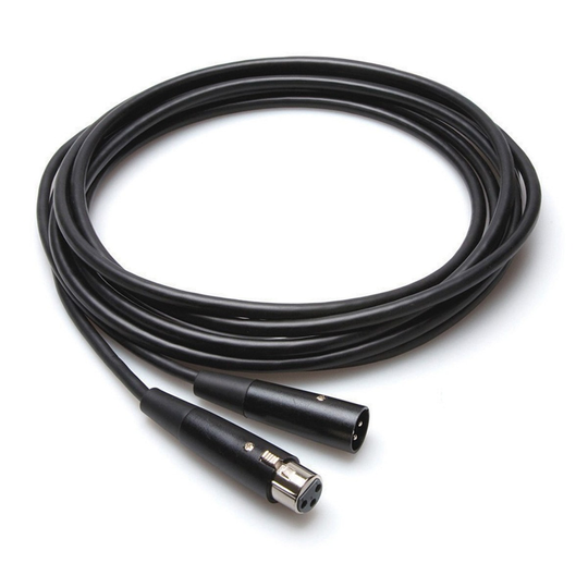 Hosa Economy Microphone Cable XLR3F to XLR3M 5 ft