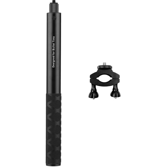 Motorcycle Bike Invisible Selfie Stick Handlebar Mount Bracket 28cm-115cm Adjustable Length with 1/4 Inch Screw for Insta360 ONE X/ ONE/ EVO Camera