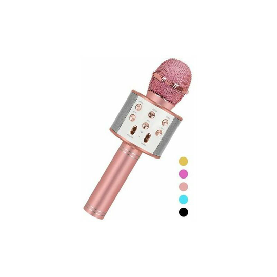 Fun Toys for 4-15 Year Old Girls, Portable Karaoke Microphone for 7-14 Year Old Kids, Birthday Gifts for 8 9 10 11 Year Old Boys Girls Pink (Pink)