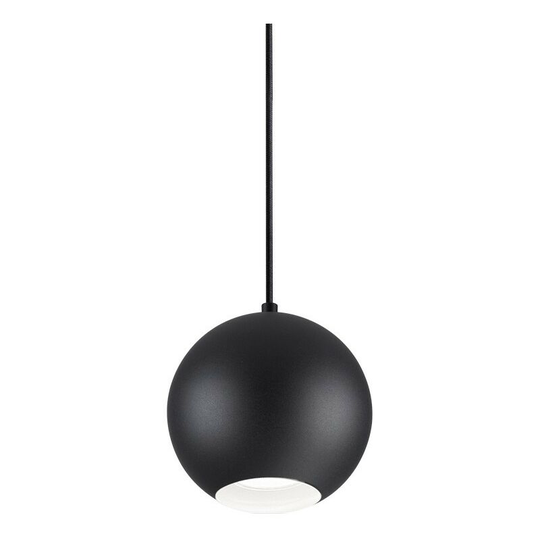 Ideal Lux mr - Indoor Globe Ceiling Pendant Lamp 1 Light Black, GU10