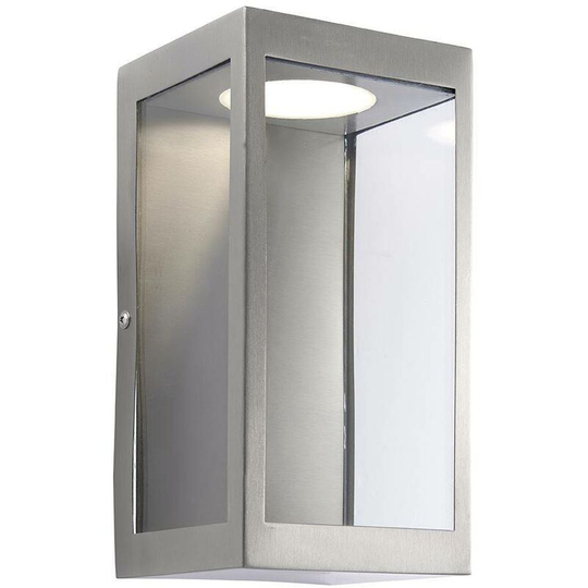 Endon Directory Lighting - Endon Dean - led Outdoor Wall Light Brushed Stainless Steel & Clear Glass