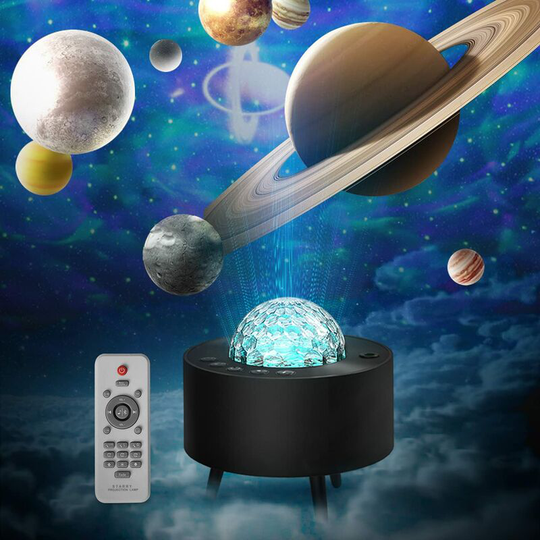 FlkwoH Starry Sky Projector, LED Star Projector Lamp, Rotating Night Light Projector with Bluetooth Timer Remote Control, Ocean Star Ceiling Light