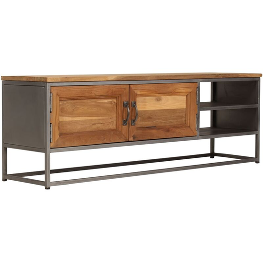 Vidaxl - tv Cabinet Recycled Teak and Steel 120x30x40 cm Brown