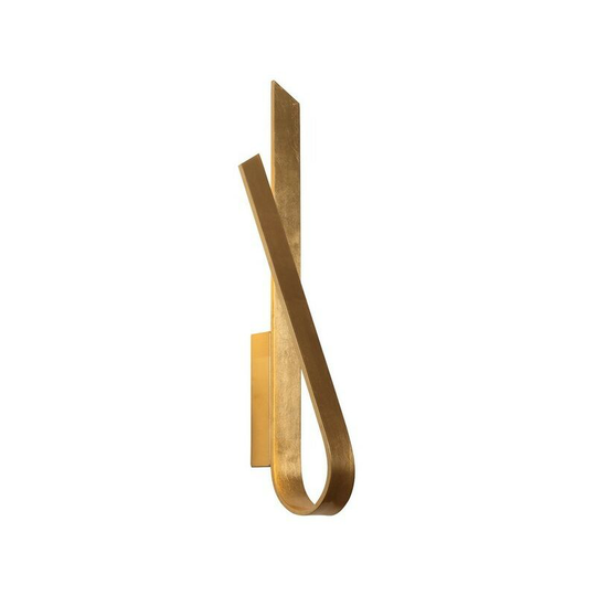 Wall Lamp, 1 x 12W led, 3000K, 840lm, Gold Leaf - Luminosa Lighting