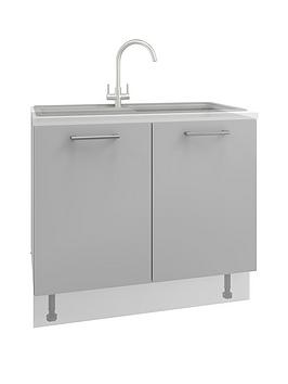 Manor Interiors Genoa Light Base/Sink Base Unit 500Mm
