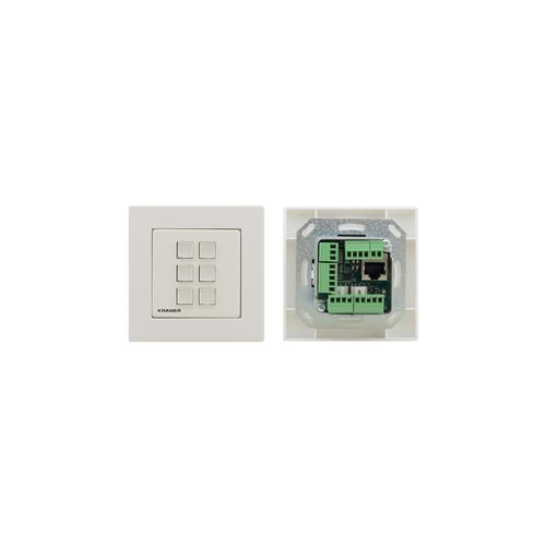 Kramer Electronics RC-206/EU-80/86(W) push-button panel White