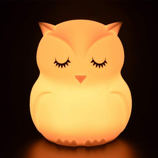 Aougo - Colorful Kids Night Light, Touch Light led Night Lamp, 9 Colors usb Rechargeable Lamp, Silicone Lamp, Bedside Lamp, Light Atmosphere, Indoor