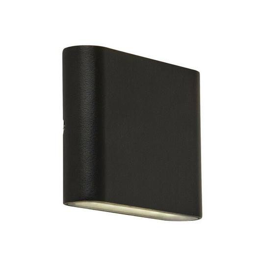 Searchlight Lighting - Searchlight Outdoor Led Up Down Light Wall Bracket - Black - Clear Diffuser