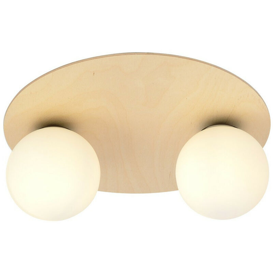 Emibig Kenzo Brown Globe Ceiling Light 2x E14