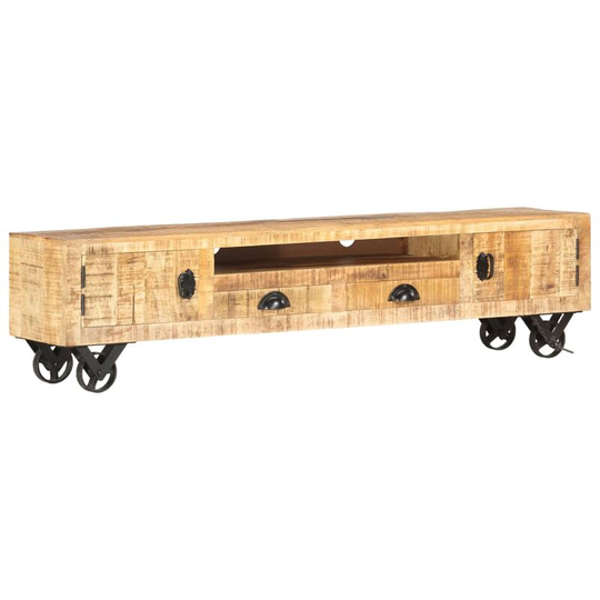 Devenirriche - tv Cabinet 150x30x37 cm Solid Mango Wood - Brown