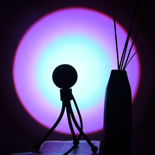 Sunset Lamp, Rainbow Sunset Projection Lamp, Projection Lamp, led Floor Lamp with usb, Tripod