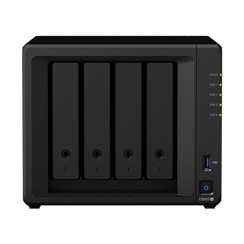 Synology DiskStation DS920+ NAS/storage server Mini Tower Ethernet LAN Black J4125