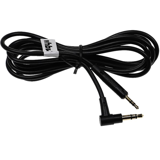 Audio aux Cable compatible with Bose QuietComfort 25, 35, 35 ii Headphones - With 3.5 mm Jack, Black - Vhbw