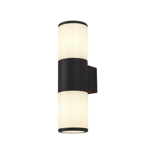Luminosa Lighting - Wall Lamp 2 x E27, IP54, Anthracite, Opal