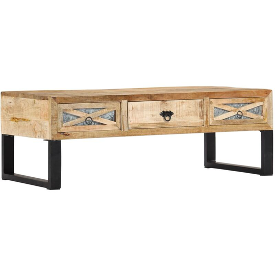Coffee Table 110x50x38 cm Solid Mango Wood VDTD23846 - Topdeal