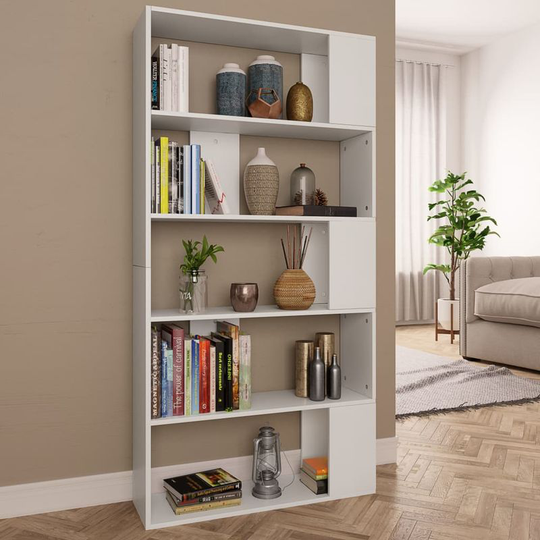 Asupermall - Book Cabinet/Room Divider White 80x24x159 cm Chipboard