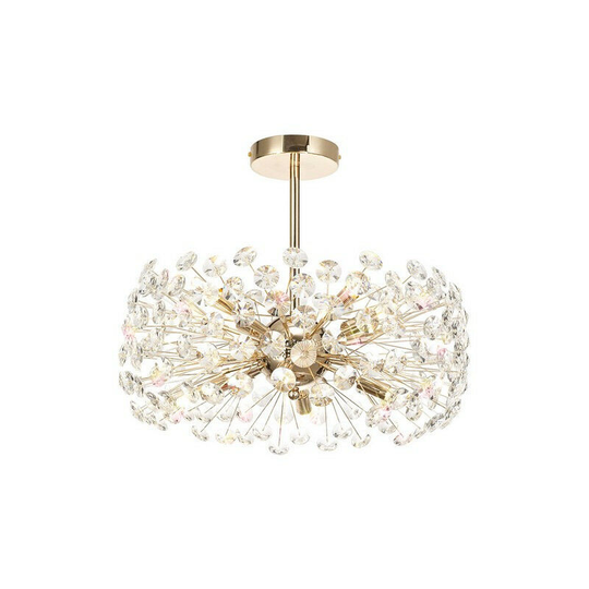 Luminosa Lighting - Luminosa Semi-Flush Pendant 8 Light G9 French Gold, Crystal