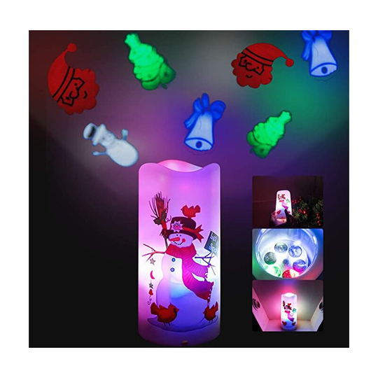 FVO - Christmas led Projector, Color Snowflakes led Projection Lamp, Indoor Christmas Projector for Christmas, Easter, Birthday Party, Waterproof