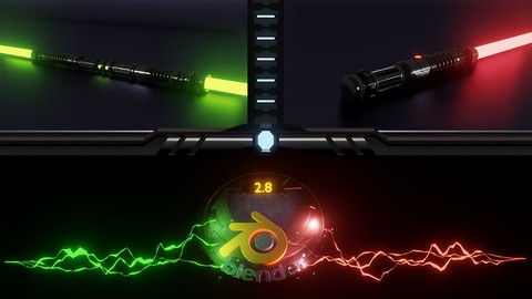 Blender 3D Model a Lightsaber for Beginners