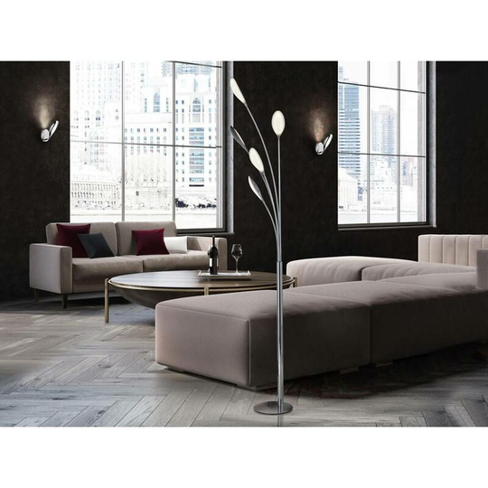 Schuller Lighting Uk - Schuller Lucila - Integrated led 5 Light Floor Lamp Chrome